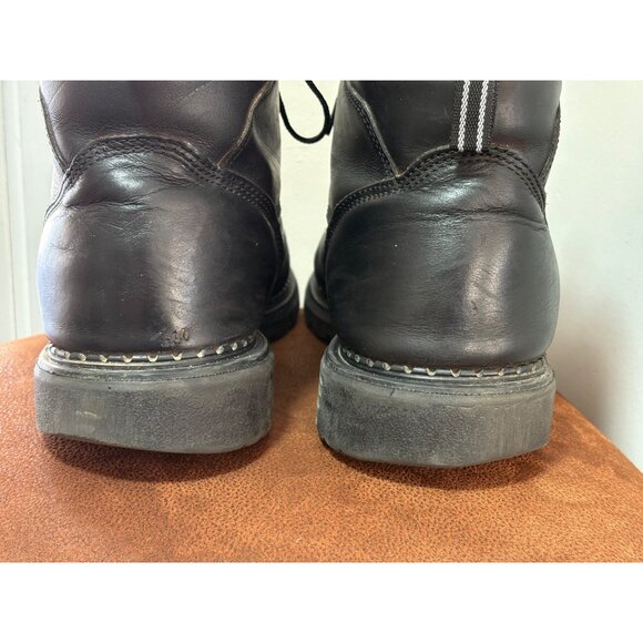 RED WING MENS WORK BLACK BOOTS LACE UP LEATHER SOFT TOE SIZE 13 D OIL RESISTANT - Picture 5 of 12